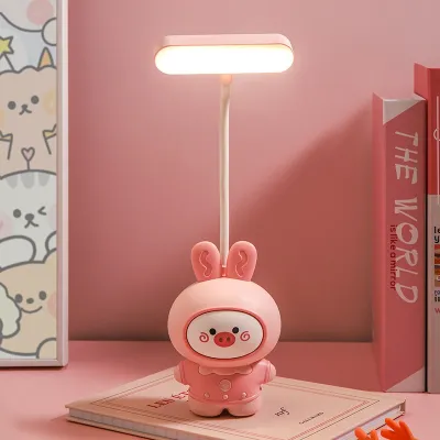 Cute Rabbit Small Table Lamp With Pencil Sharpener